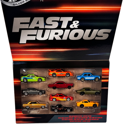 Hot Wheels Silver Series Fast & Furious Pack of 10 (2025), JCT92