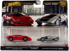 Hot Wheels Premium Car Culture 2 Pack 1:64 Scale Vehicles Unique Couples Real Riders Tires Metal/Metal Chassis Collectors Toy JBL02