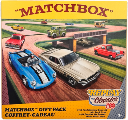 Matchbox Mattel 80Th Anniversary 4-Pack Of Die-Cast 1:64 Scale Toy Cars & Trucks With Moving Parts