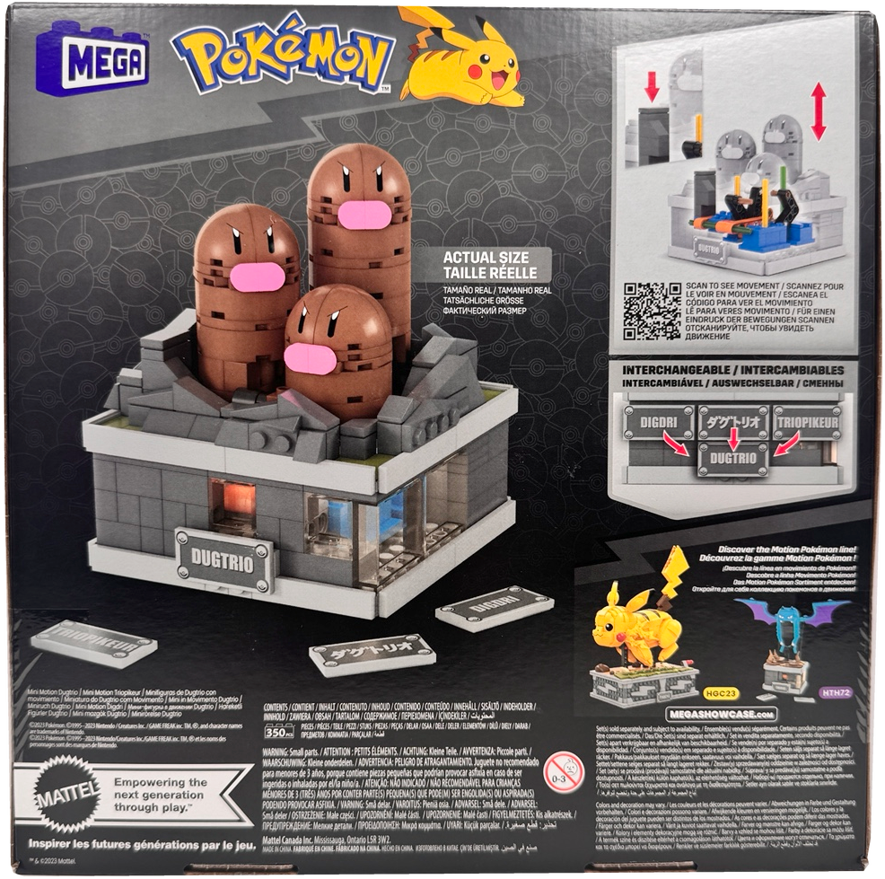 MEGA Pokémon Mini Motion Dugtrio Building Set HTH73