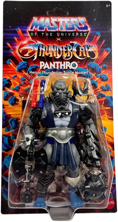 Masters of the Universe Origins & Thundercats Panthro Posable Action Figure, 1980s Crossover Toy, JMJ20