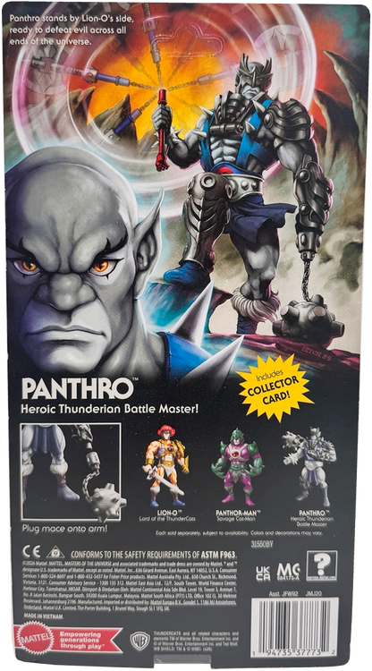 Masters of the Universe Origins & Thundercats Panthro Posable Action Figure, 1980s Crossover Toy, JMJ20