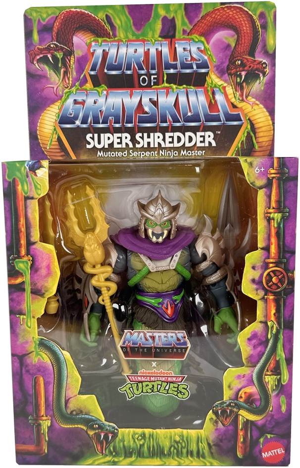Masters of Universe Origins Turtles of Grayskull Shredder Deluxe Action Figure with Tail (HTH21-999E)