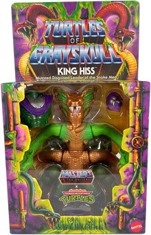 Masters Universe Origins Turtles of Grayskull Mutated King Hiss as Foot Soldier Deluxe Action Figure (HTH21-999F)