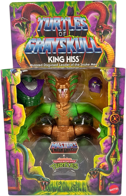 Masters Universe Origins Turtles of Grayskull Mutated King Hiss as Foot Soldier Deluxe Action Figure (HTH21-999F)
