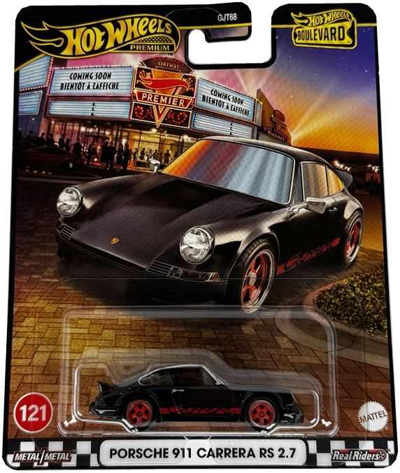 Hot Wheels Boulevard Porsche 911 Carrera RS 2.7 #121 [Black], JBL19
