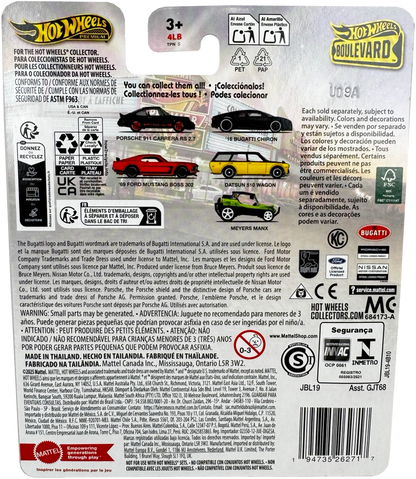Hot Wheels Boulevard Porsche 911 Carrera RS 2.7 #121 [Black], JBL19