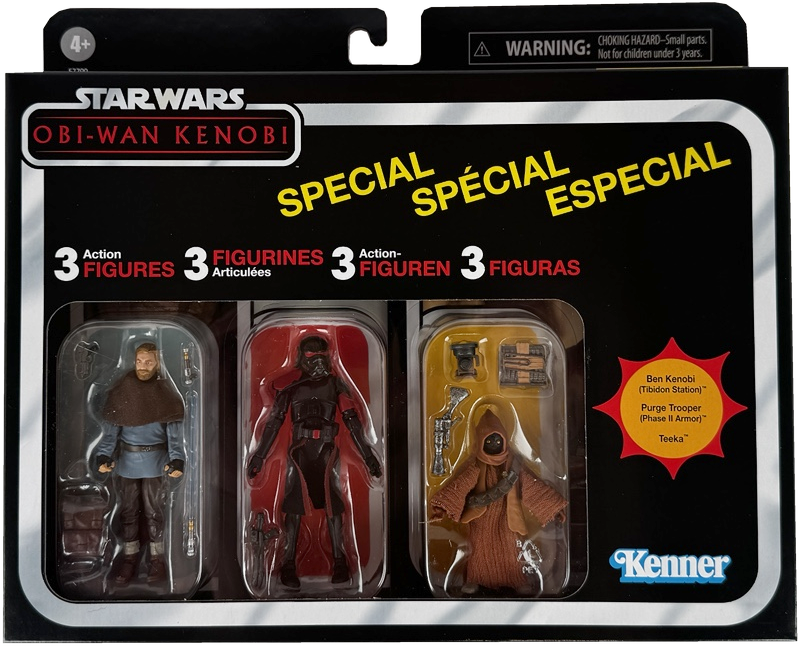 Star Wars The Vintage Collection OBI-Wan Kenobi Multipack Toys, 3.75-Inch-Scale Action Figures, Kids 4 and Up