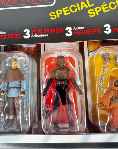 Star Wars The Vintage Collection OBI-Wan Kenobi Multipack Toys, 3.75-Inch-Scale Action Figures, Kids 4 and Up