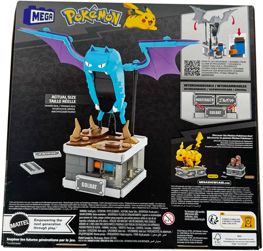 MEGA Pokémon Building Toys Set Mini Motion Golbat (HTH72)