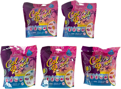 Barbie Color Reveal Baby Dolls – Sand & Sun Series (GTT12) - Complete Set of 5