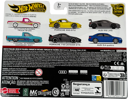 Hot Wheels JDY82 Premium 2 Pack Audi S4 Quattro/Audi R8 LMS Vehicle Toy Minicar 3 Years Old and Up Mult