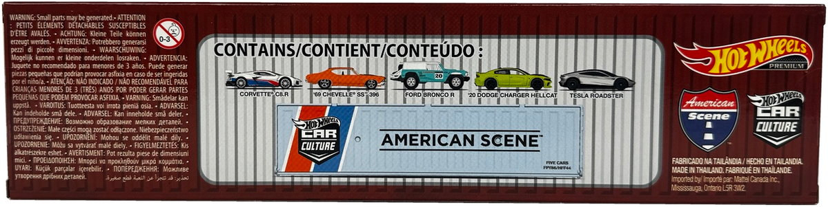 2022 Hot Wheels Car Culture American Scene Container Set 5-Pack