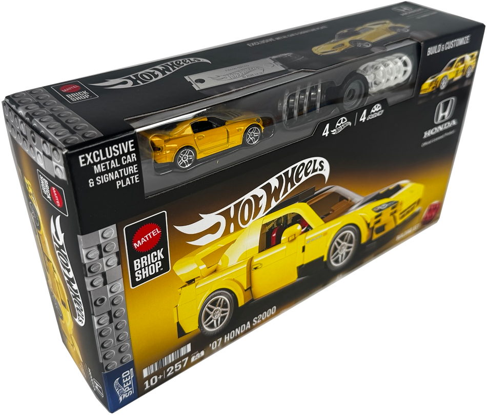 Mattel Brick Shop Hot Wheels ’07 Honda S2000 Building Set, JFR88