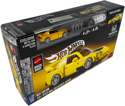 Mattel Brick Shop Hot Wheels ’07 Honda S2000 Building Set, JFR88