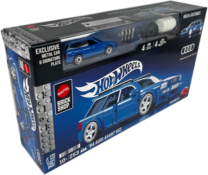Mattel Brick Shop Hot Wheels '94 Audi Avant RS2 Building Kit, JGR28