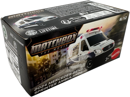 Matchbox The Movie 2024 Mercedes-Benz Sprinter Ambulance 8/12 Power Grab