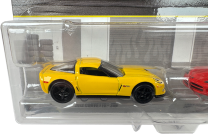 Hot Wheels Premium Car Culture 2-Pack 2003 Dodge Viper SRT-10 & 2012 Corvette Z06, JHW54