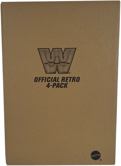 WWE Retro Action Figure 4-Pack Bundle: Lex Luger, Greg "The Hammer" Valentine, Doink the Clown, and Tugboat, HMC57
