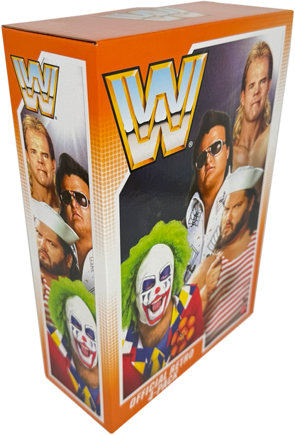WWE Retro Action Figure 4-Pack Bundle: Lex Luger, Greg "The Hammer" Valentine, Doink the Clown, and Tugboat, HMC57
