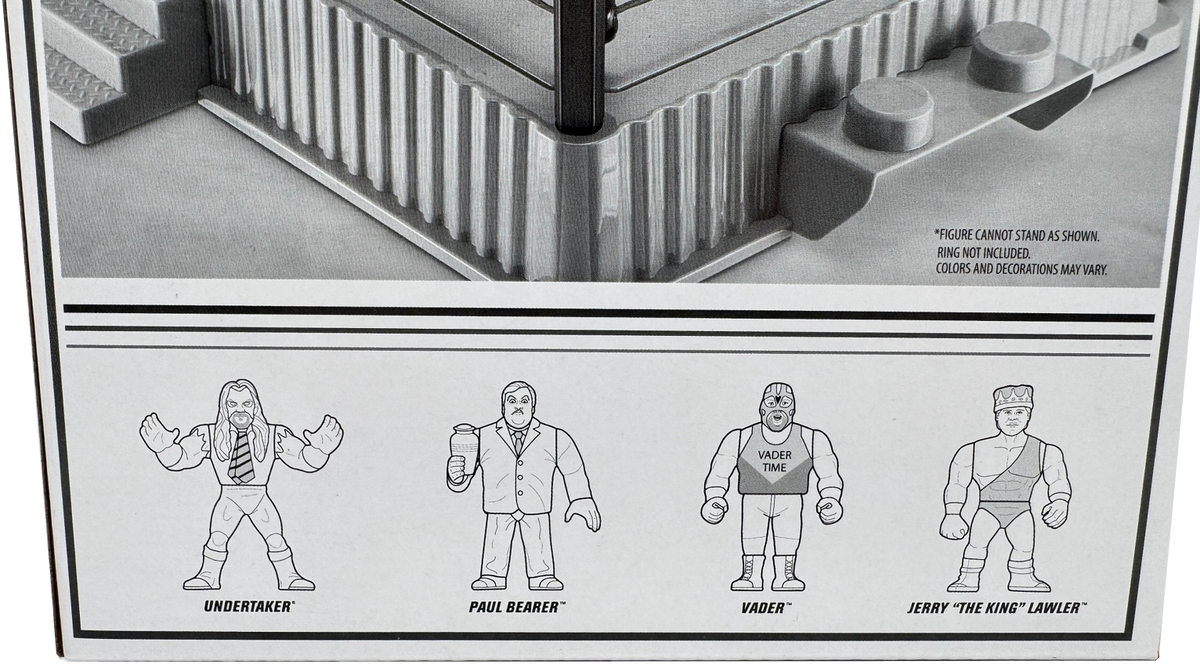 WWE Retro Action Figures 4-Pack Bundle: Undertaker, Paul Bearer, Vader, and Jerry “The King” Lawler™, HMC58
