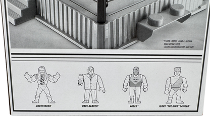 WWE Retro Action Figures 4-Pack Bundle: Undertaker, Paul Bearer, Vader, and Jerry “The King” Lawler™, HMC58