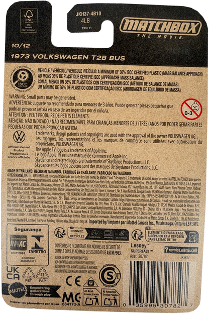 2026 Matchbox The Movie 1973 Volkswagen T28 Bus [Orange], 10/12, JKH37