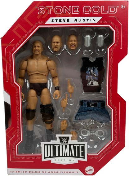 WWE Ultimate Edition Monday Night War "Stone Cold" Steve Austin Figure, JCK29
