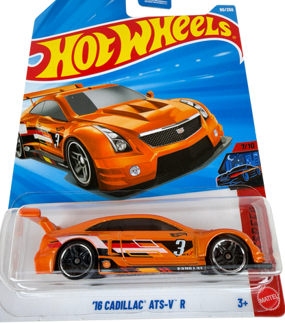 Hot Wheels '16 Cadillac ATS-V R [Orange], Nightspeed 7/10, 90/250