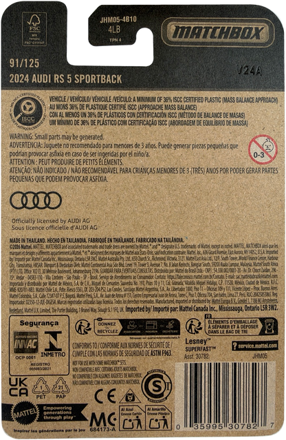 2026 Matchbox 2024 Audi RS 5 Sportback [Green], 91/125, JHM05