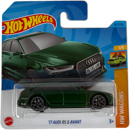 Hot Wheels '17 Audi RS 6 Avant, HW Wagons 1/5, 187/250, HKH69 - Short Card