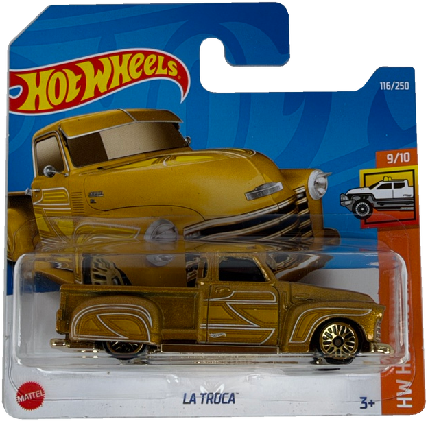Hot Wheels La Troca [Gold], HW Hot Trucks 9/10, 116/250, HCV95 - Short Card