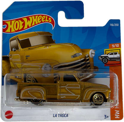 Hot Wheels La Troca [Gold], HW Hot Trucks 9/10, 116/250, HCV95 - Short Card