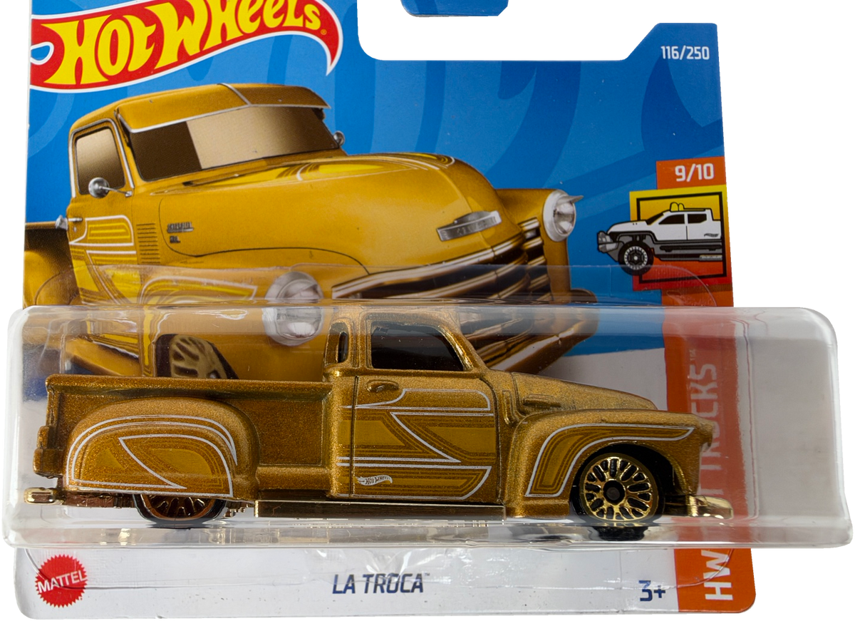 Hot Wheels La Troca [Gold], HW Hot Trucks 9/10, 116/250, HCV95 - Short Card