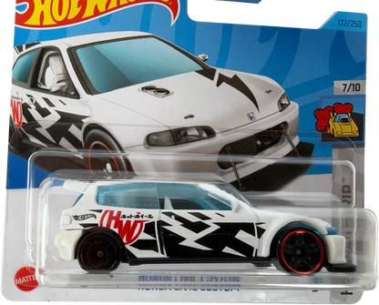 Hot Wheels Honda Civic Custom [White], HW Drag Strip 7/10, 172/250, HKH33 - Short Card