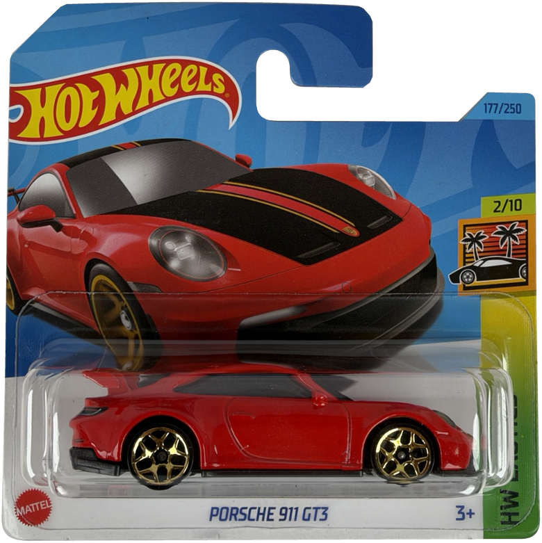 Hot Wheels Porsche 911 GT3 [Red], HW Exotics 2/10, 177/250, HKH97 - Short Card (Copy) (Copy)