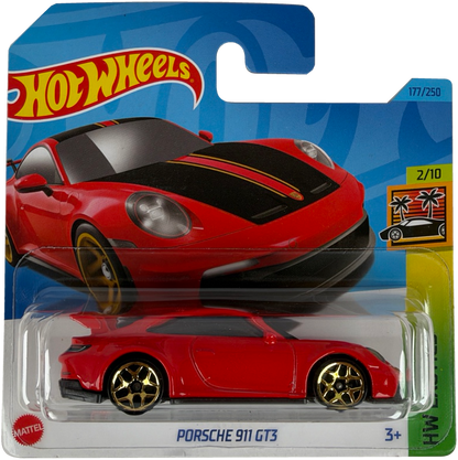Hot Wheels Porsche 911 GT3 [Red], HW Exotics 2/10, 177/250, HKH97 - Short Card (Copy) (Copy)