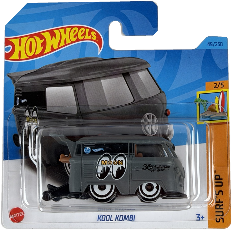 Hot Wheels Kool Kombi (Mooneyes) [Silver], Surf's Up 2/5, 49/250, HKK80 - Short Card