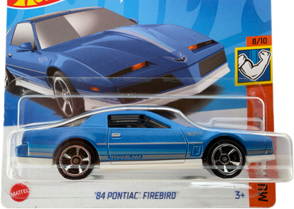 Hot Wheels '84 Pontiac Firebird [Blue], Muscle Mania 8/10, 180/250, HKJ57 - Short Card