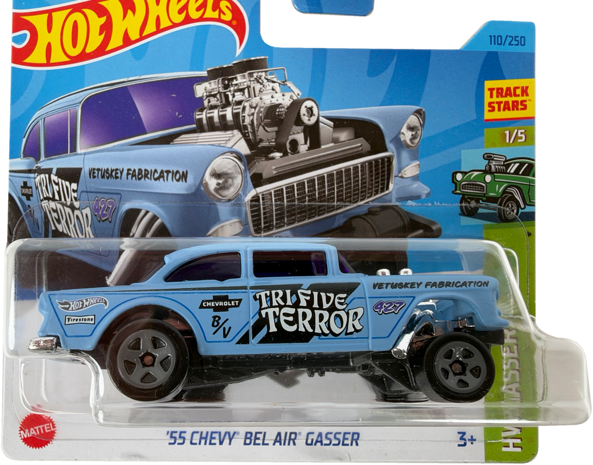 Hot Wheels '55 Chevy Bel Air Gasser, HW Gassers  1/5, 110/250, HKK26 - Short Card
