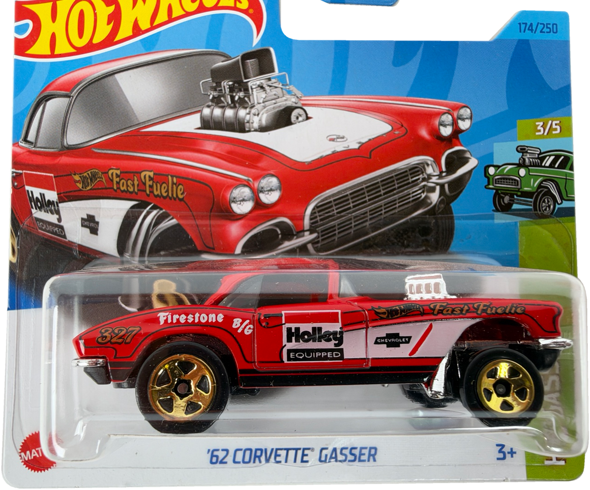 Hot Wheels '62 Corvette Gasser, HW Gassers  3/5, 174/250, HKH64 - Short Card