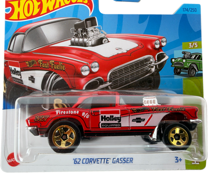 Hot Wheels '62 Corvette Gasser, HW Gassers  3/5, 174/250, HKH64 - Short Card