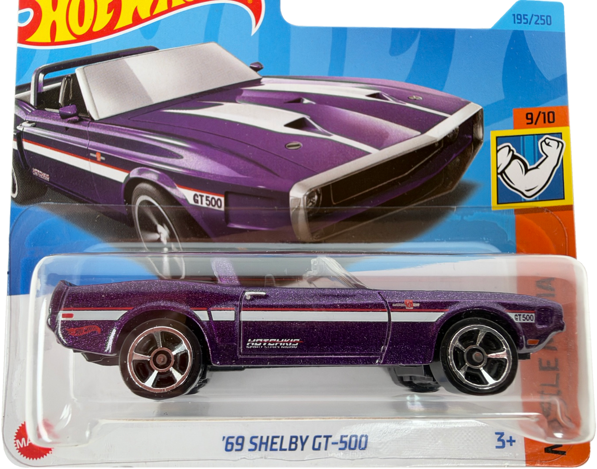 Hot Wheels '69 Shelby GT-500, Muscle Mania 9/10, 195/250, HKJ50 - Short Card