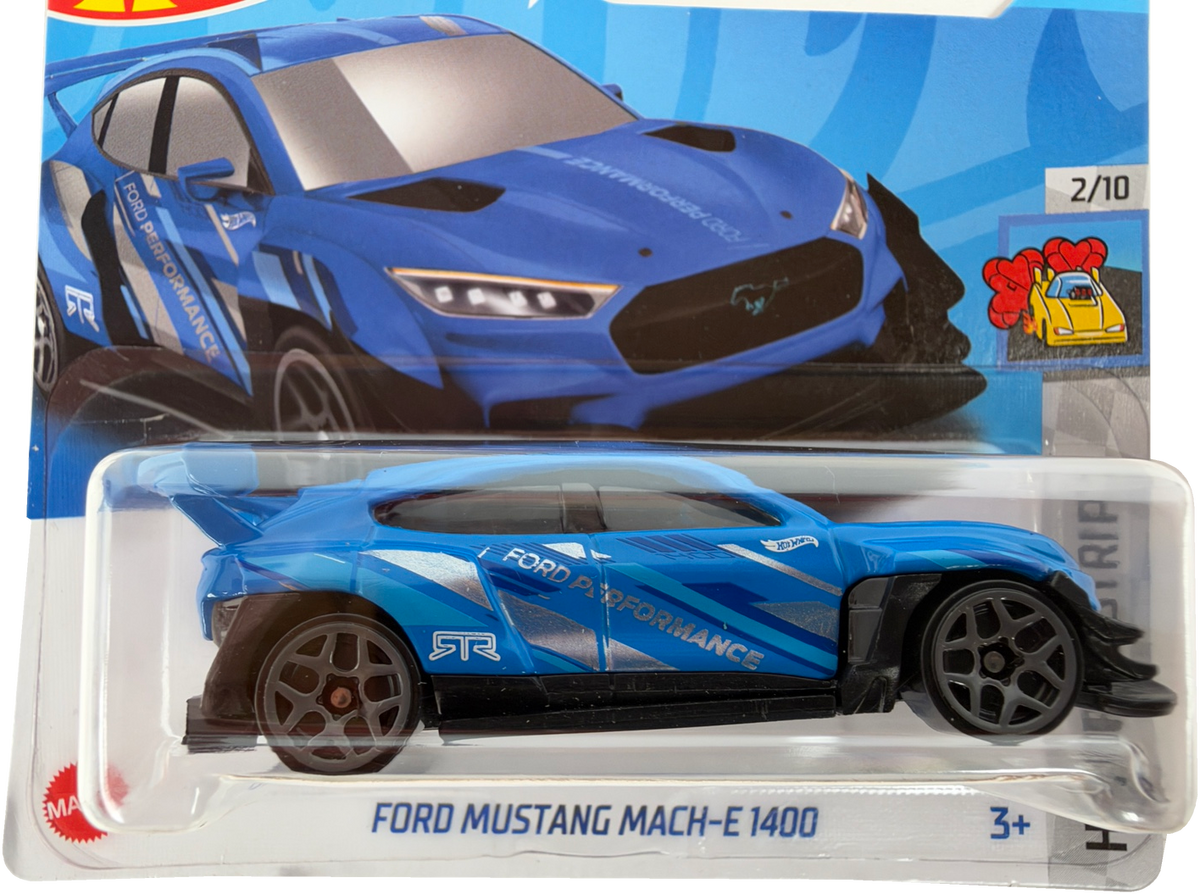 Hot Wheels Ford Mustang Mach-E 1400 [Blue], HW Drag Strip 2/10, 81/250, HKK02 - Short Card