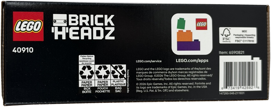 LEGO BrickHeadz Fortnite Beef Boss & Skye 40910