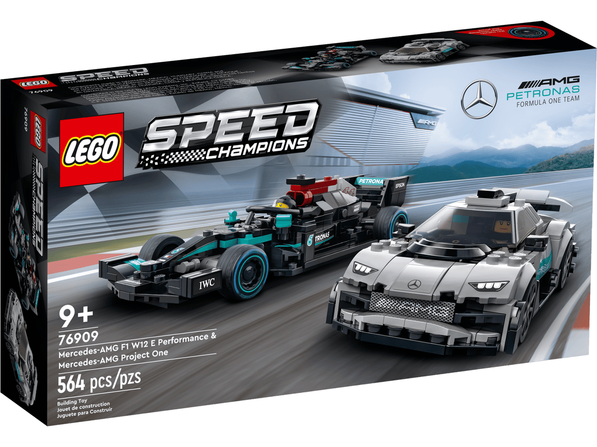 LEGO Speed Champions Mercedes-AMG F1 W12 E Performance & Mercedes-AMG Project One 76909