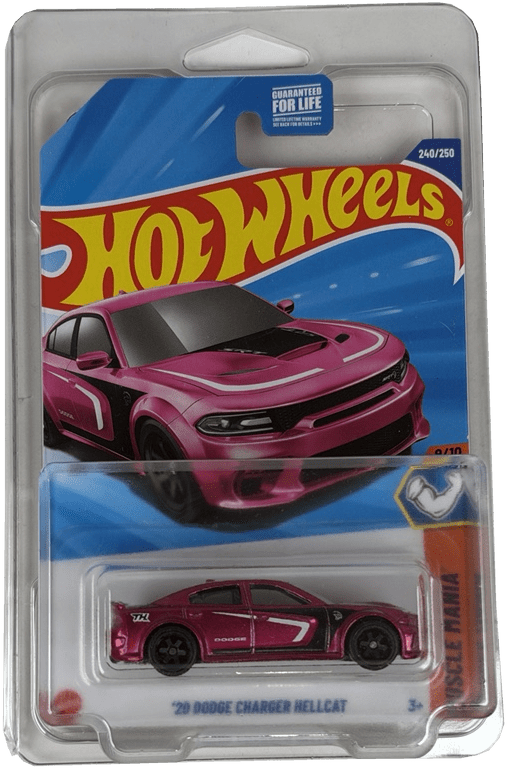 Hot Wheels '20 Dodge Charger Hellcat Super Treasure Hunt, Muscle Mania 9/10, 240/250 - Westside Toys