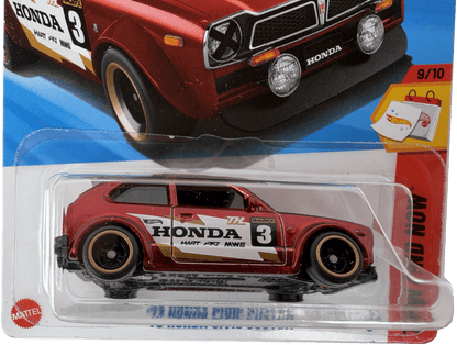 Hot Wheels '73 Honda Civic Custom Super Treasure Hunt, Then And Now 9/10, 231/250 - Westside Toys