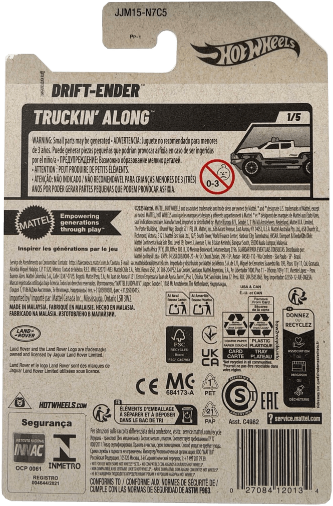 Hot Wheels Drift-Ender Super Treasure Hunt, Truckin' Along 1/5, 13/250 - Westside Toys