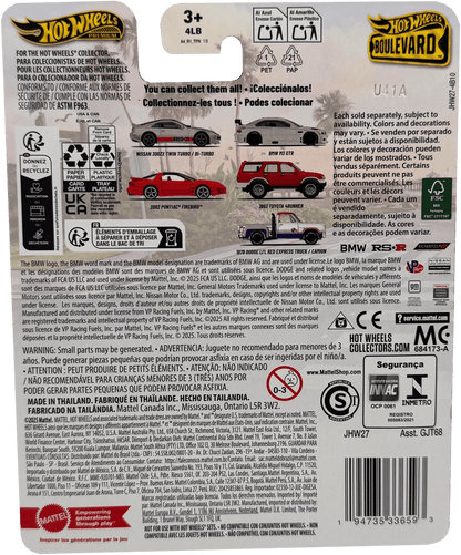 Hot Wheels Premium Boulevard 1978 Dodge LI'L Red Truck #145 with Real Riders Tires & Metal/Metal Body & Chassis - Westside Toys